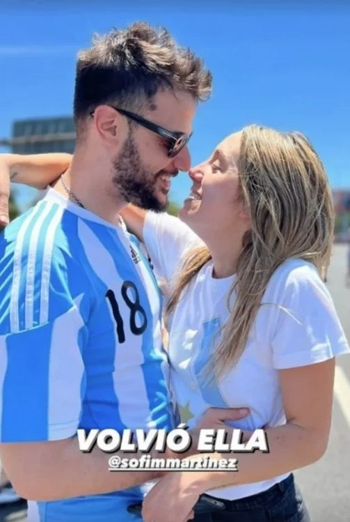 Posteo Diego Leuco y Sofía Martínez. 