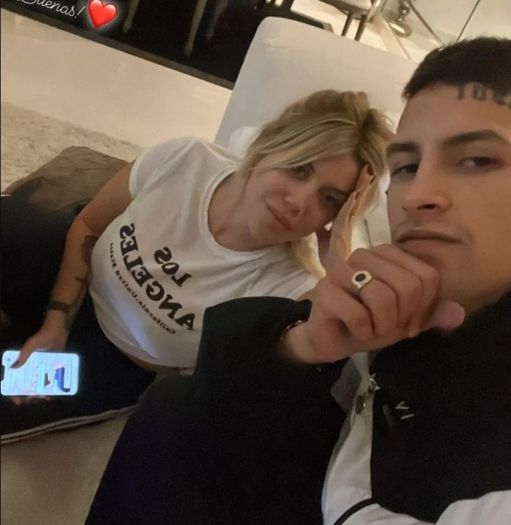 Wanda Nara y L-Gante.