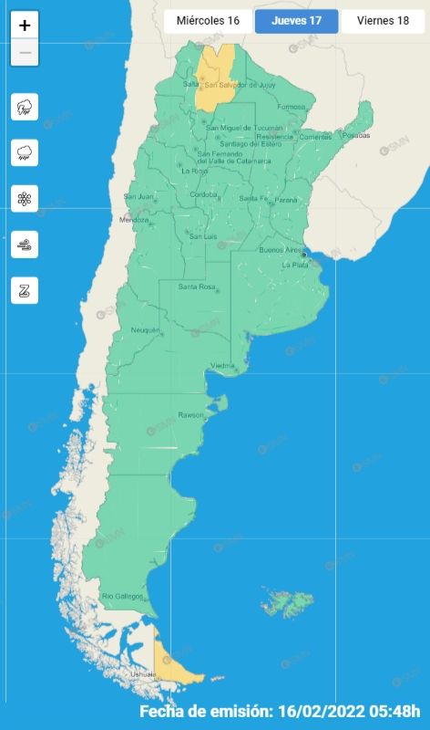mapa alerta