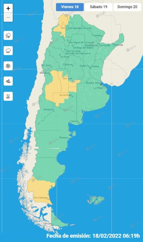 mapa alerta