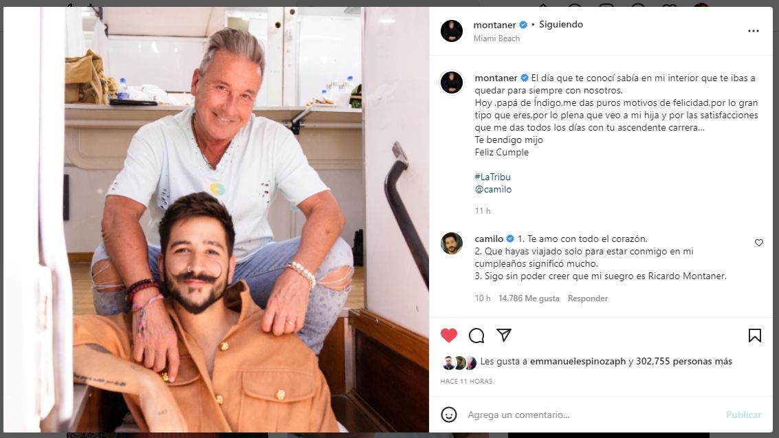 El emotivo mensaje que Montaner le dedicó a Camilo