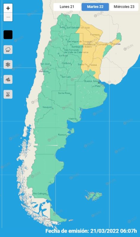 mapa alerta