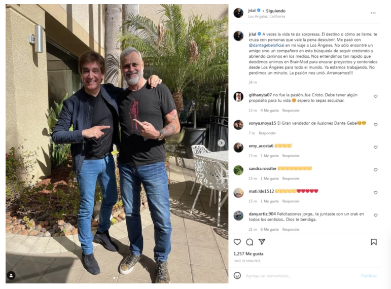 EL MENSAJE DE RIAL SOBRE SU NUEVO SOCIO.