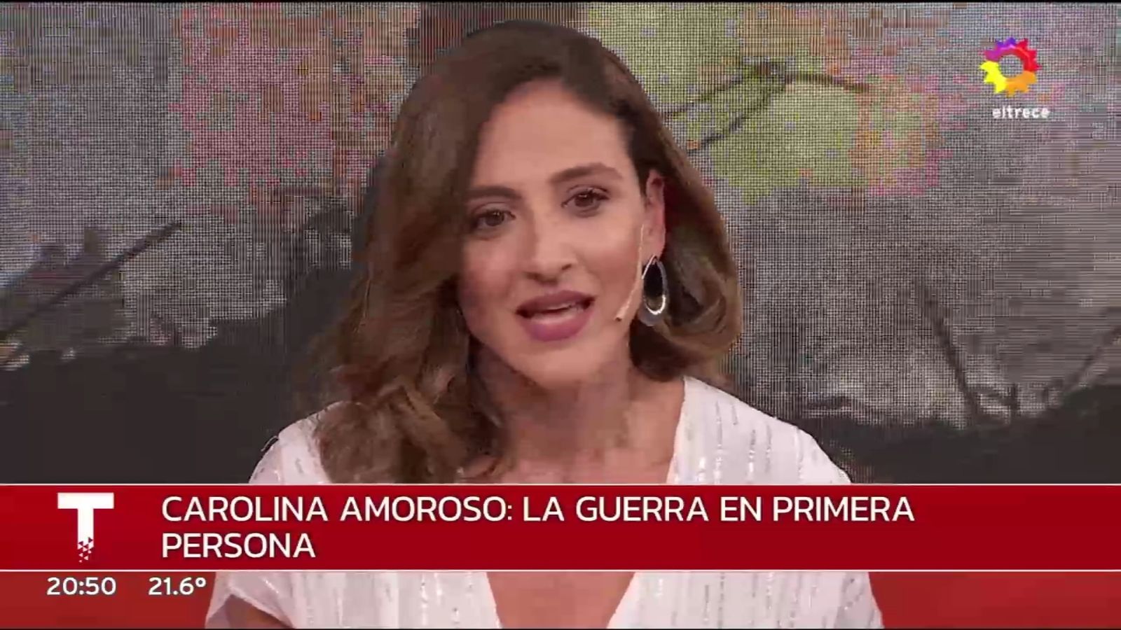 AMOROSO PASO POR TELENOCHE EN SU PRIMER DIA EN ARGENTINA.