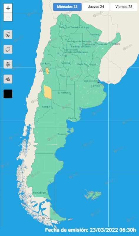 mapa alerta