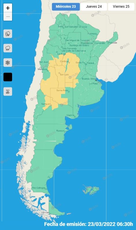 mapa alerta