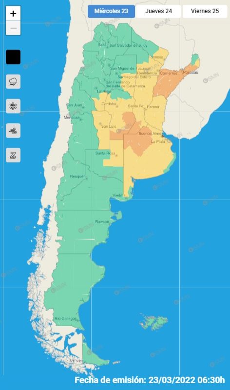 mapa alerta
