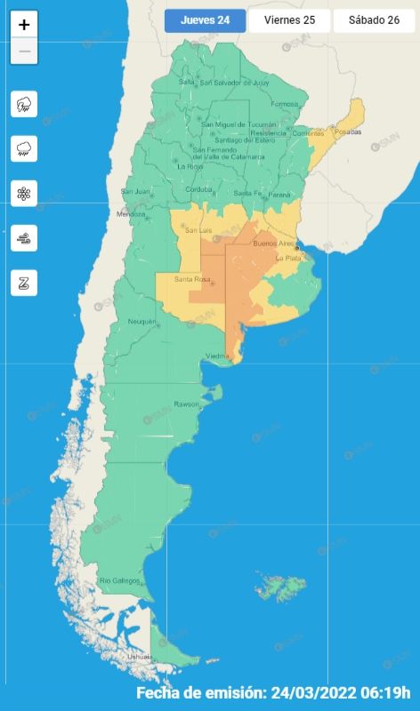 mapa alerta
