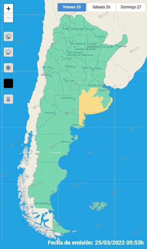 mapa alerta