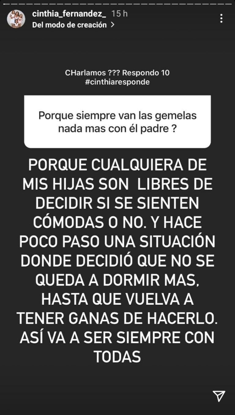 LA RESPUESTA QUE DIO CINTHIA EN LAS REDES.