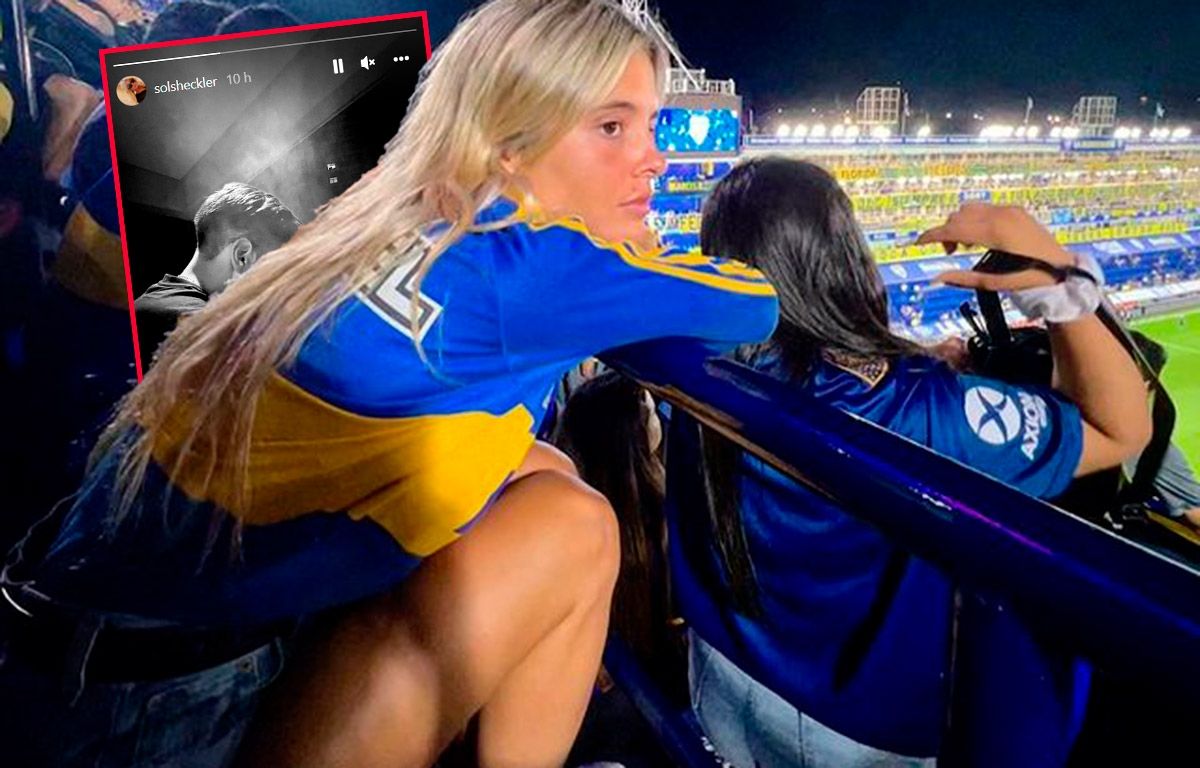 LA NOVIA ACTUAL DE SALVIO, EN LA BOMBONERA.