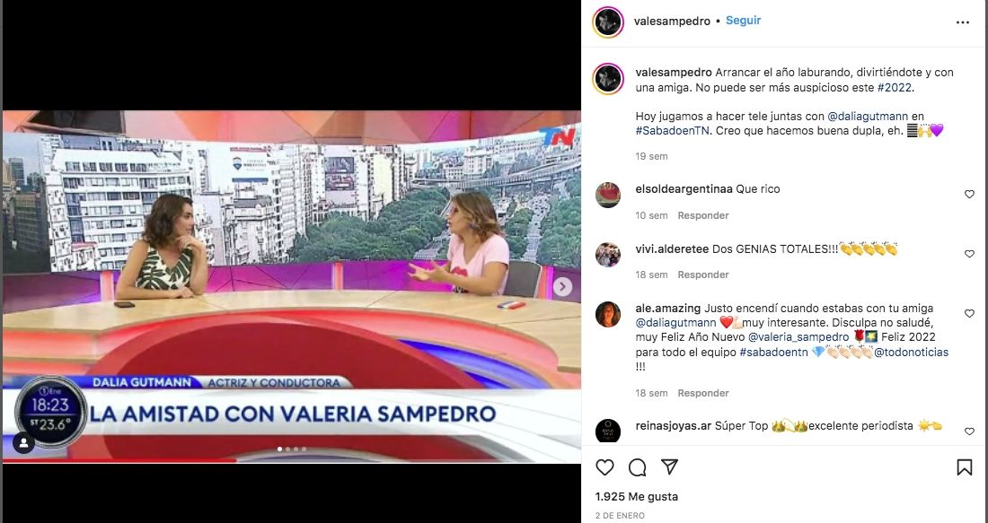 Valeria Sampedro y Dalia Gutmann