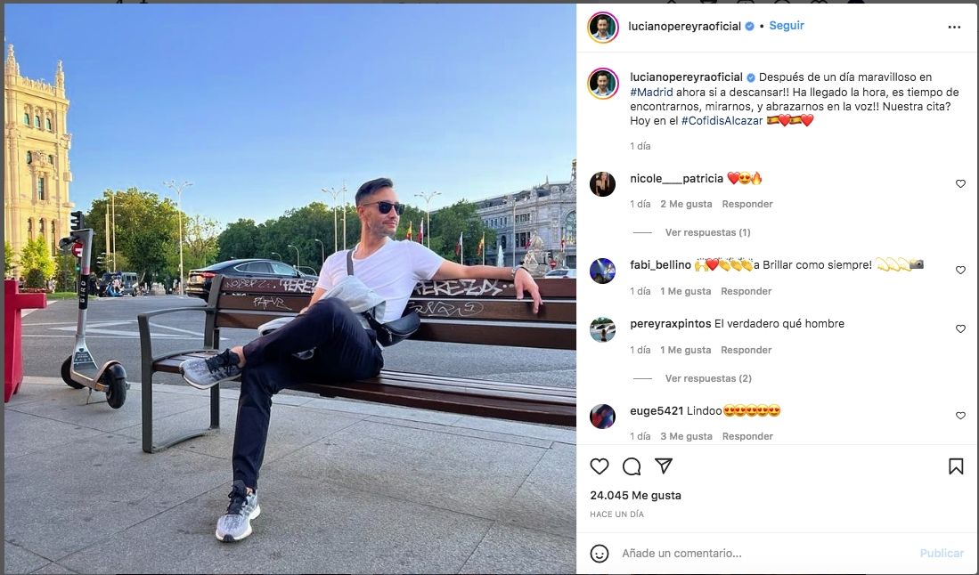 Luciano Pereyra en Madrid