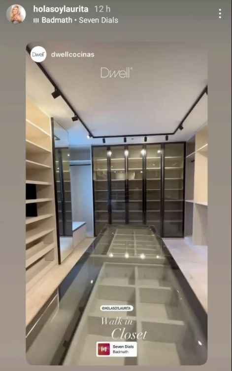 El vestidor de Laurita Fernández.