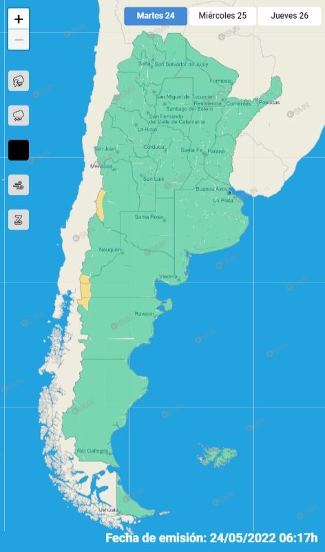 mapa alerta