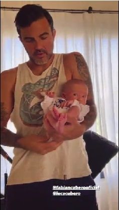 Fabián Cubero y Luca.