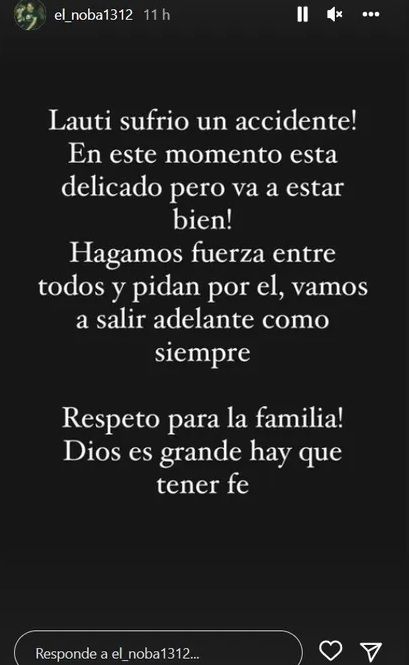 Comunicado familiares de El Noba.