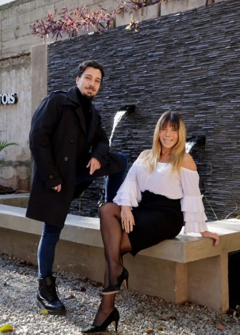 Adriana Brodsky y su hijo Javier.