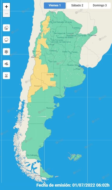 mapa alerta