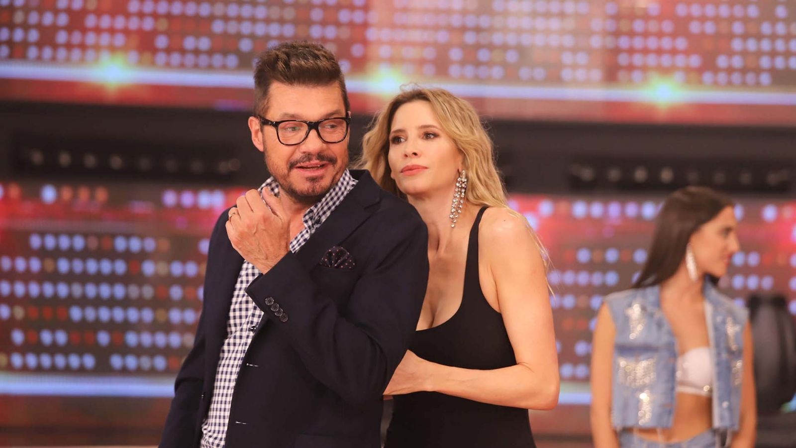 Tinelli y Guillermina Valdés.