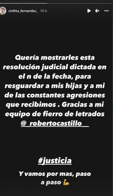 Captura Cinthia Fernández.