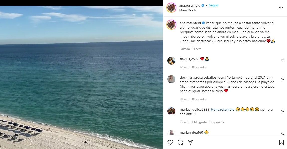 Posteo Ana Rosenfeld.