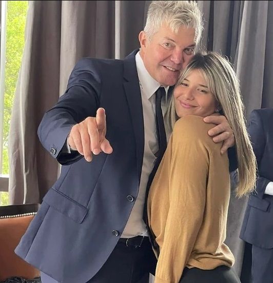 Fernando Burlando y Delfina.