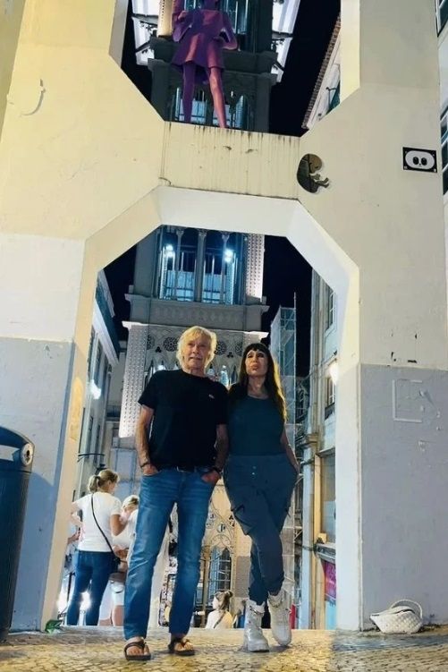 Moria Casán y Pato Galmarini.