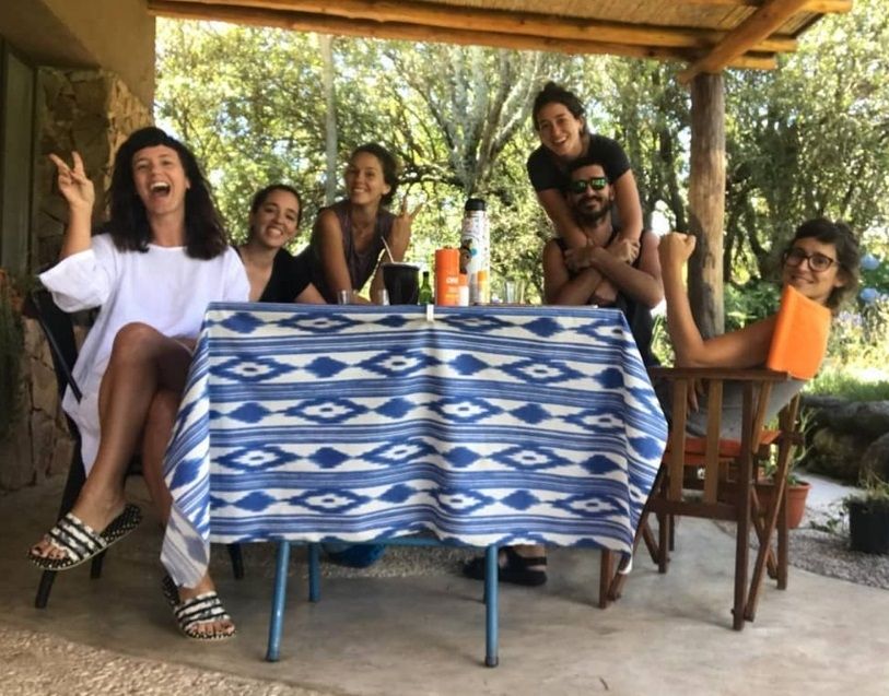 Griselda Siciliani y sus hermanos.