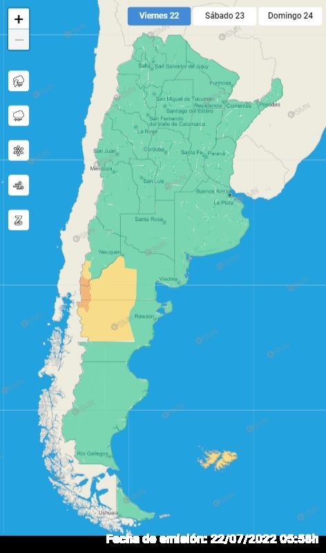 mapa alerta