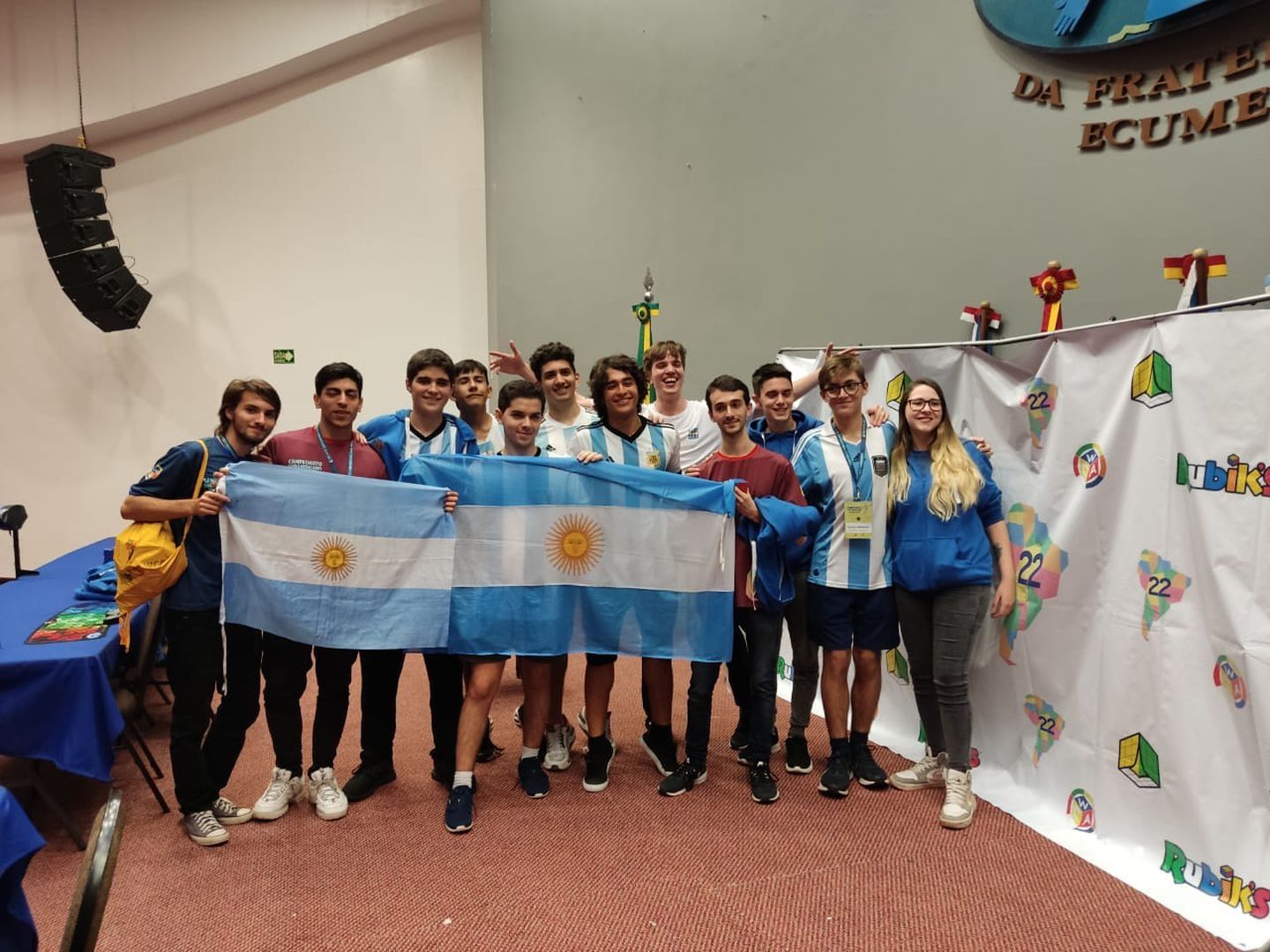Delegación argentina cubo Rubik
