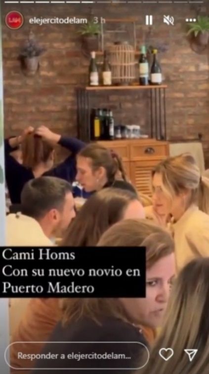 Camila Homs y Carlos Benvenuto.