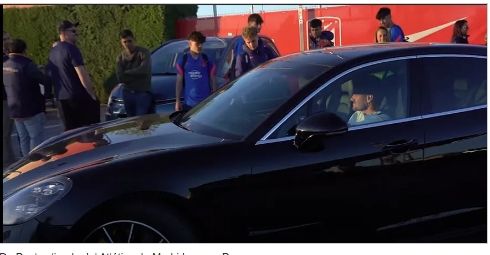 De Paul en su Porsche