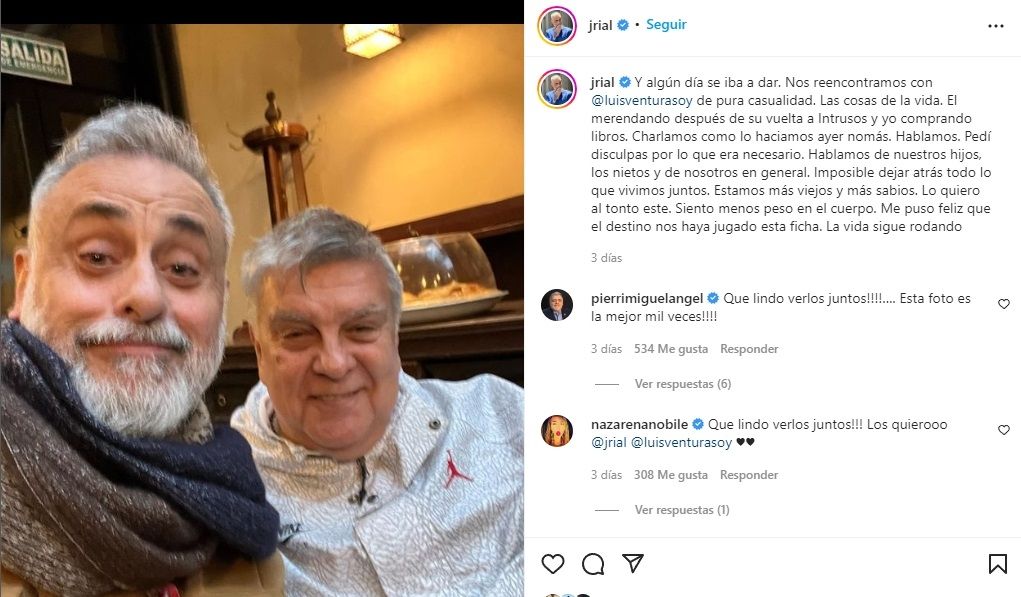 Posteo Rial y Ventura.