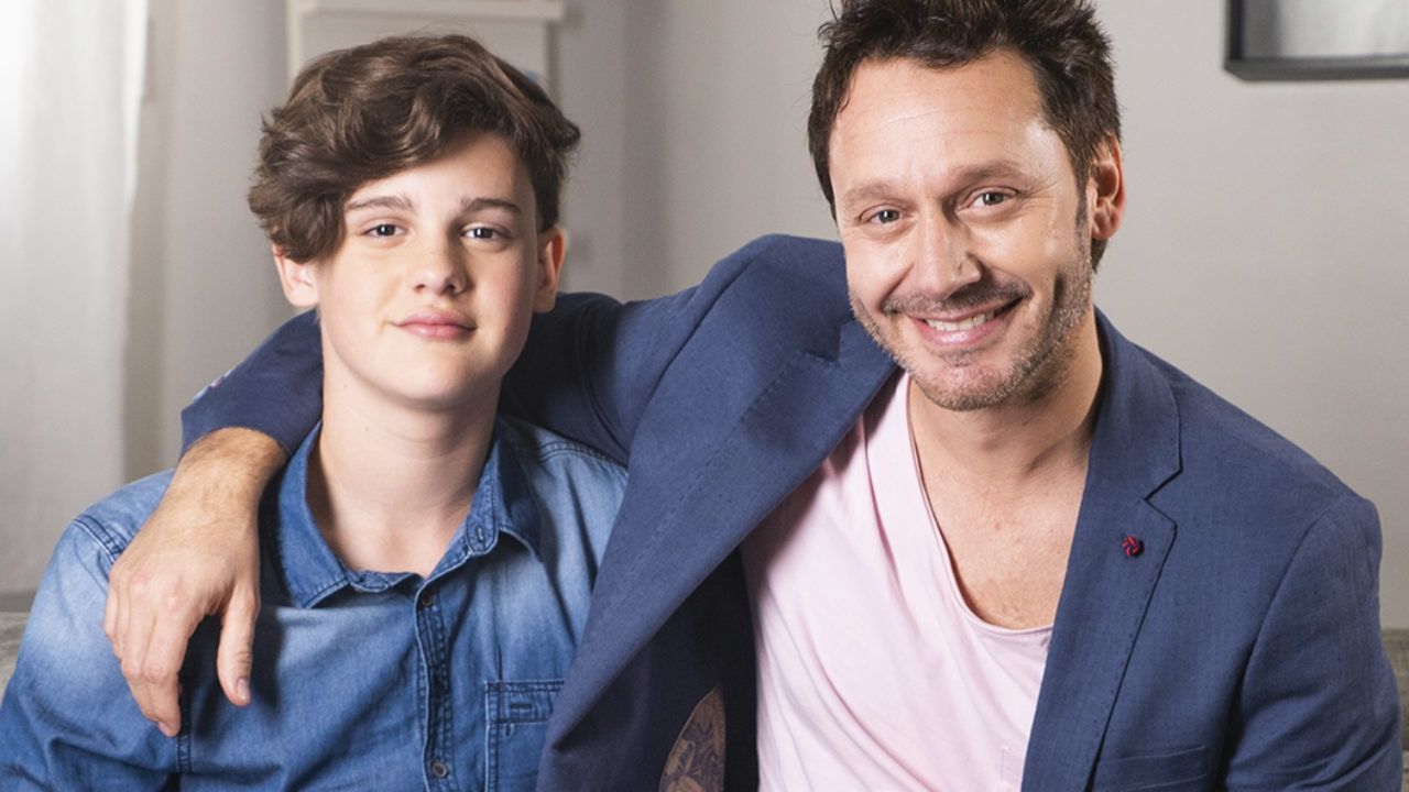 Benjamín Vicuña y su hijo Bautista.