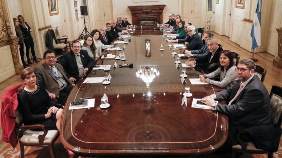 Última reunión del gabinete de ministros de la Nación, en ese entonces con 19 ministros.