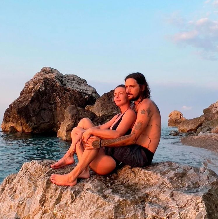 Geraldine Neumann y Jorge Otamendi.