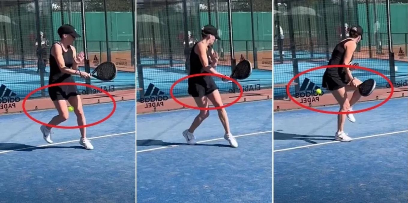 El accidente de Mica Viciconte jugando al padel.
