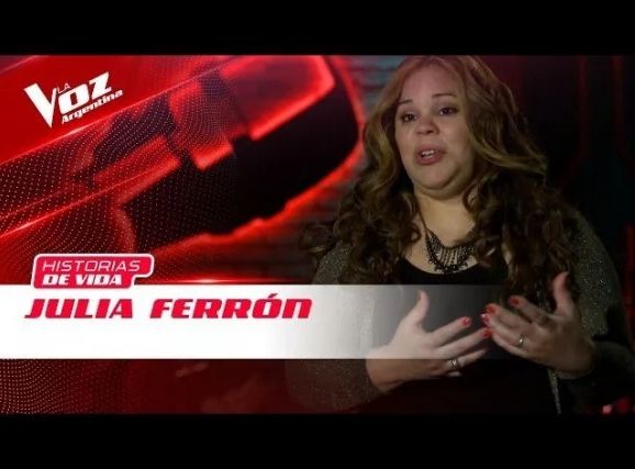 Julia Ferrón participante de La Voz Argentina.