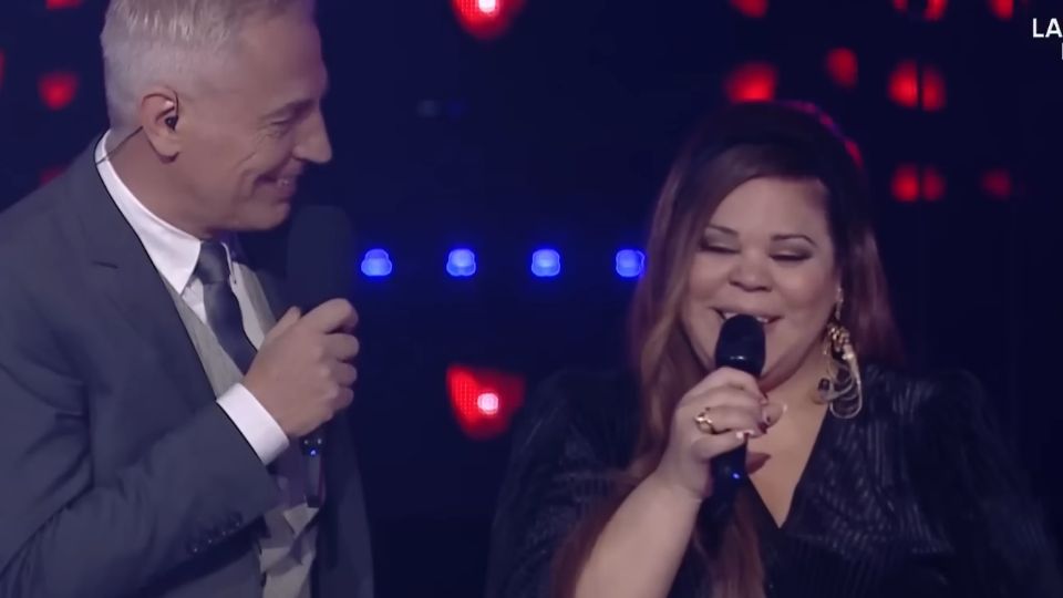 Julia Ferrón junto a Marley.