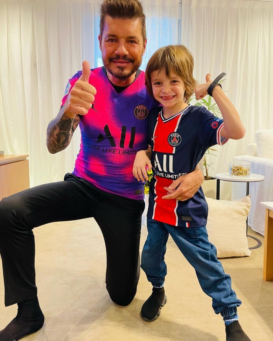 Marcelo Tinelli y Lolo.