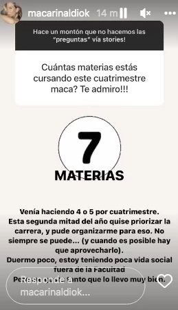 Historia Macarena Rinaldi.