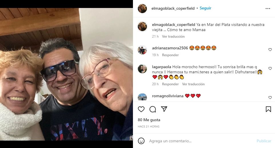 El Mago Black y su familia.