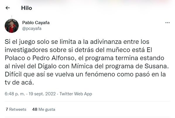 Tui de Pablo Cayafa.