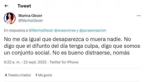 Tuit Marina Glezer.