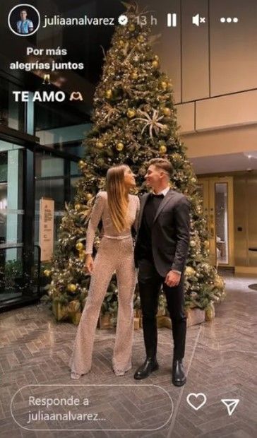 Emilia Ferrero y Julián Álvarez. (Foto: Instagram)