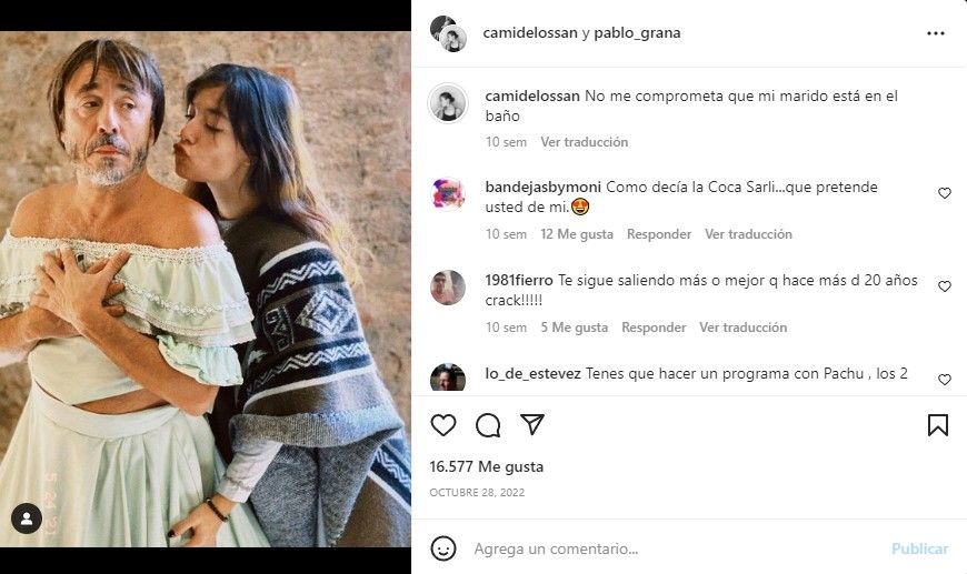 Pablo Granados junto a Camila de los Santos. (Foto: Instagram)