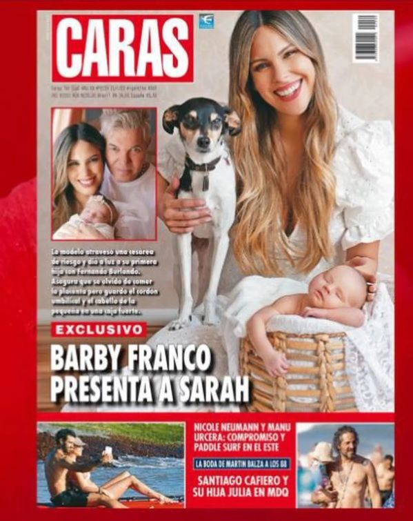 Barby Franco y su hija, en la tapa de la revista Caras.
