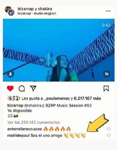 Rodrigo de Paul en Instagram. (Foto: Captura Instagram)