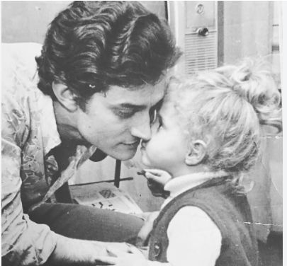 María de chiquita con su papá Berugo